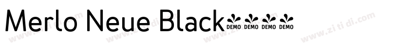 Merlo Neue Black字体转换